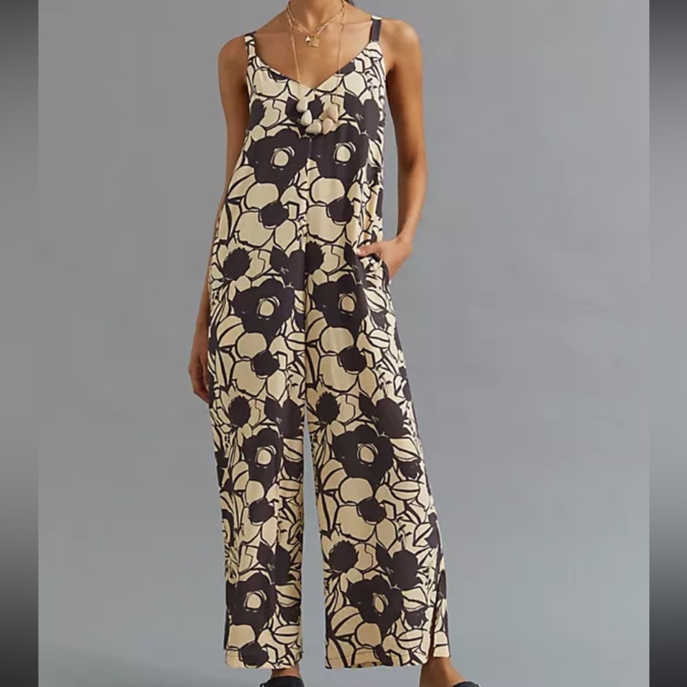 Anthropologie Dra Sunflower Jumpsuit